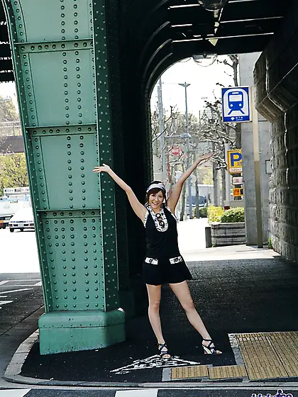 Busty Asian doll Yuma Asami is showing her big panty ass and fla