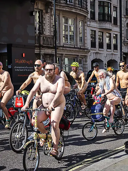 World naked bike ride WNBR London 2025 micropenis