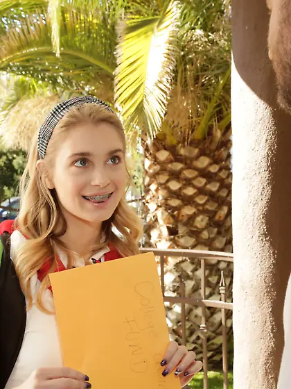 Adorable schoolgirl Anastasia Knight gets fucked balls deep