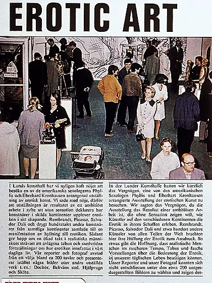 Naughty blonde sixties exhibitionist