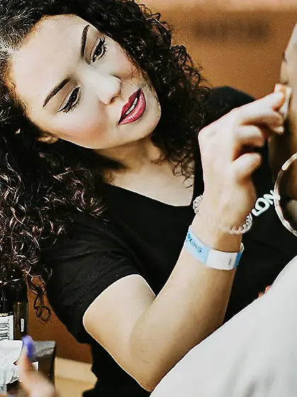 Alana is proud to show off her real titties