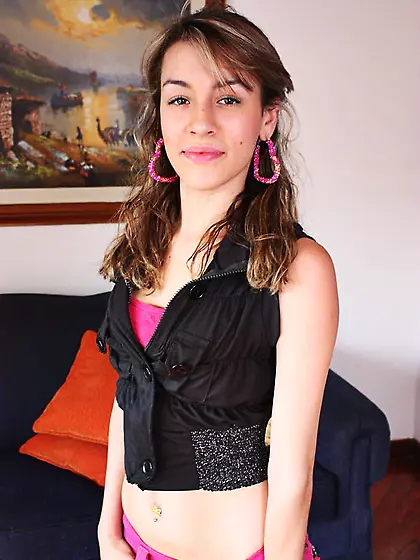 Tall teen pierced belly