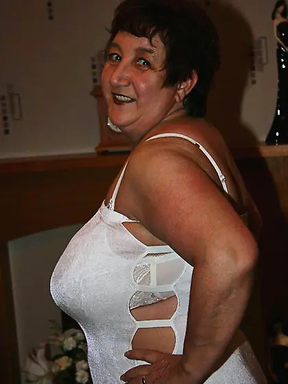 Luscious granny teases horny