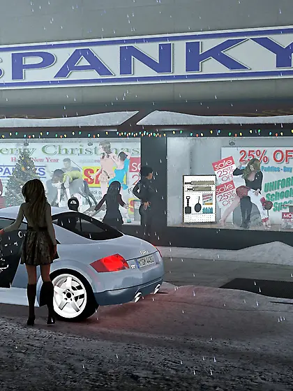 Tart in tight jeans gets her booty paddled