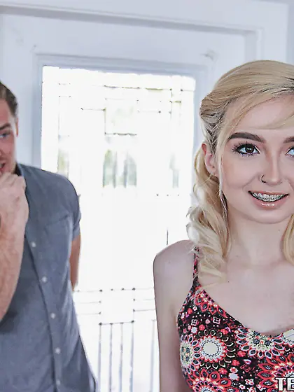 Lexi Lore gets braces covered in thick cum from Kyle Mason