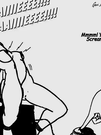 One of my shocking artworks (lesbian BDSM fun)