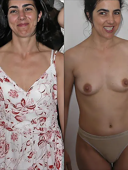 Dressed and undressed amateur milf