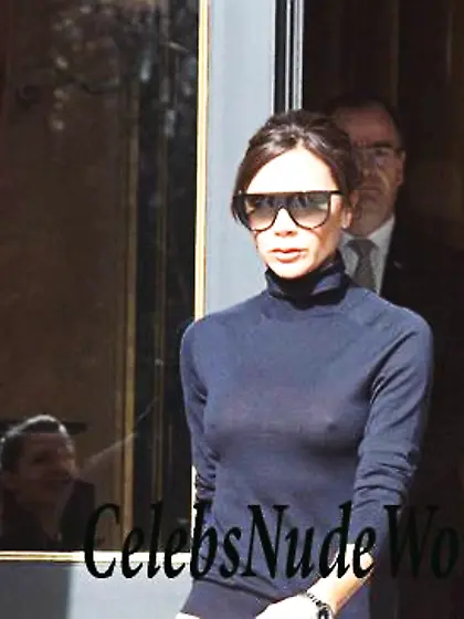 Victoria Beckham See Thru While Out And About In Paris