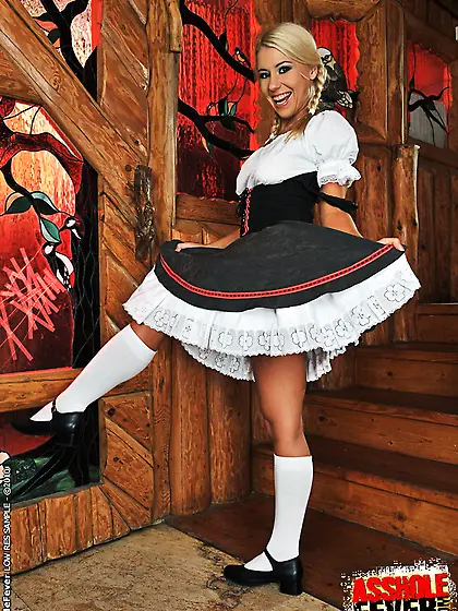 Blonde teen from Tirol assfucked by horny...