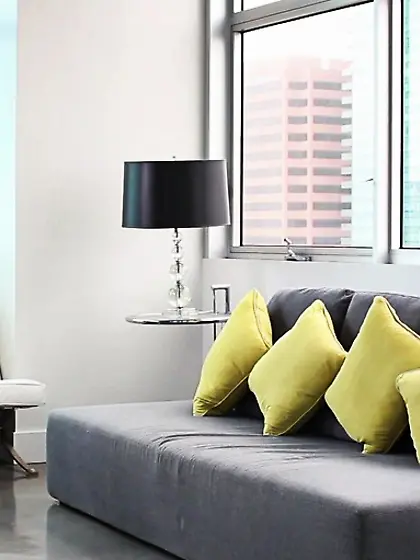 Shy blonde gal shows