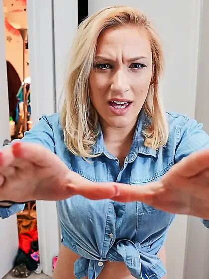 Chick with puffy nipples done by her stepbro