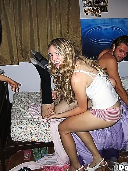 Relaxed college party