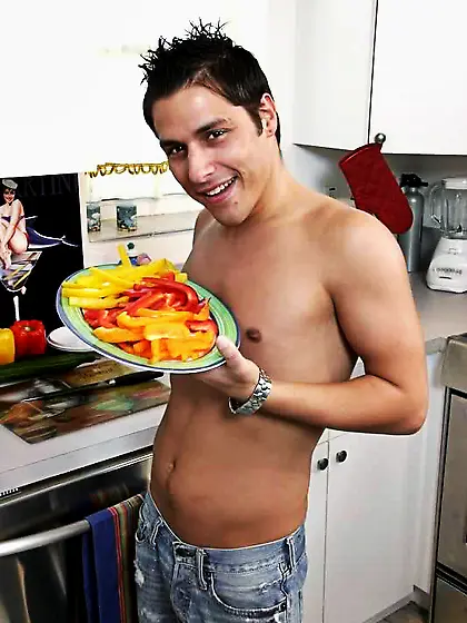 Horny cook takes time