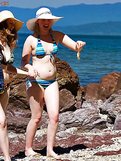 These free spirit beach girls are seductive in their own way