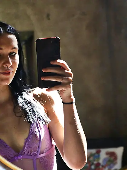 Brianna shows off her tiny titties