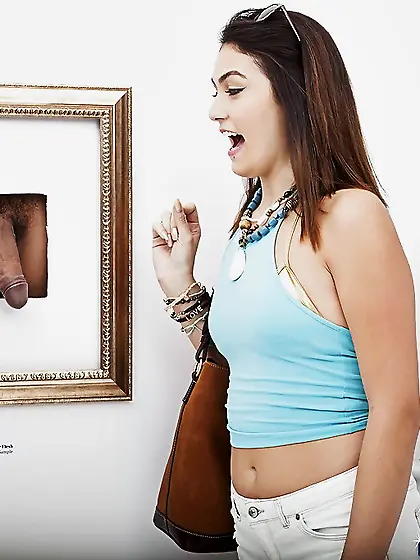 Two girls are going to enjoy gloryhole fun in a lighthearted way