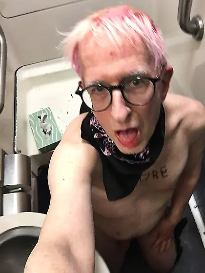 sissy slut whore on the train