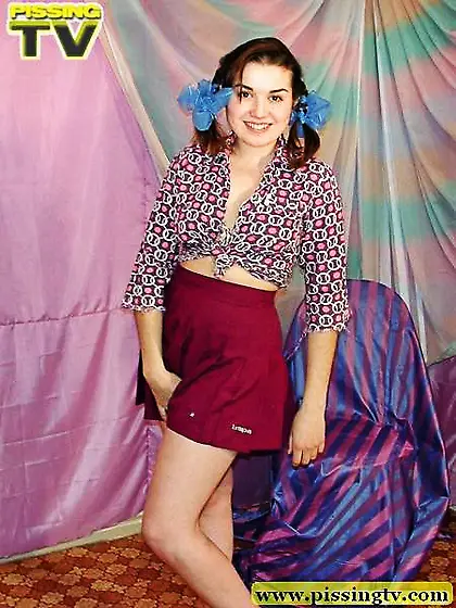 Girls strips and pisses