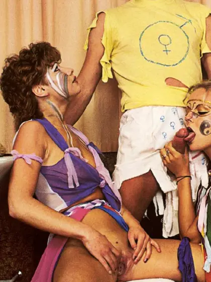 Two seventies girls fucked at the carnaval