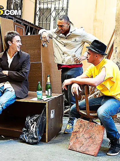 Hard anal fuck scene with blonde girl