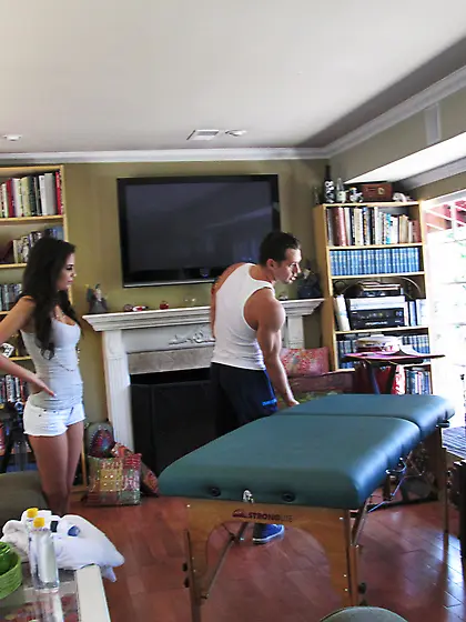 Oiled up slut is ready for some super nasty fun with her horny l