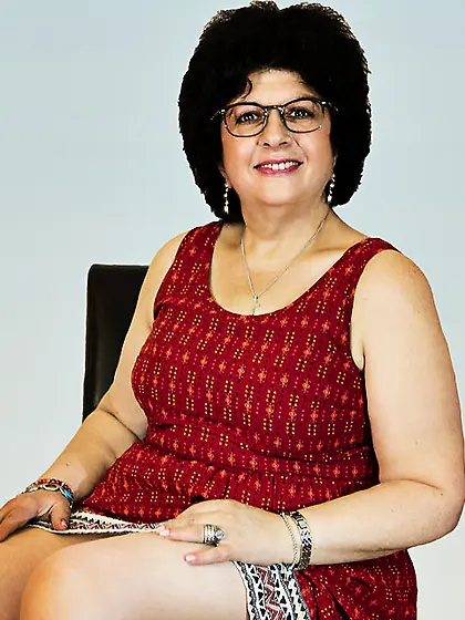 White granny with big tits