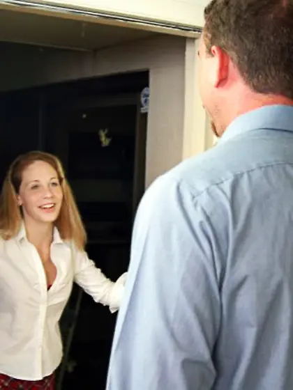 Skinny college blonde pussy