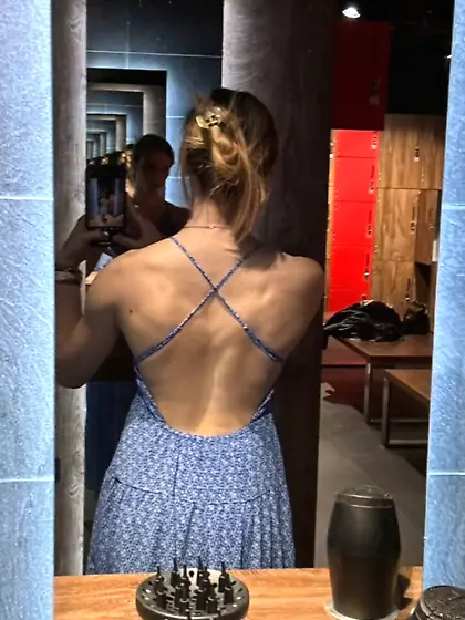 Young blonde athletic french teen