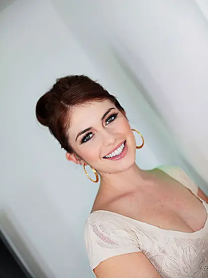 Wonderful Miley Allure with sparkling eyes gets her pussy dicked