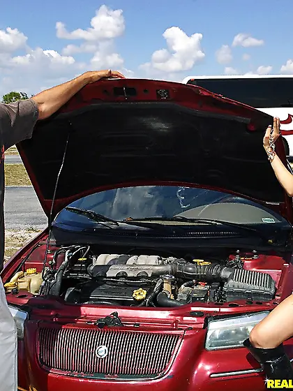 Veronica Rodriguez wears just her sexy black boots as she gets h