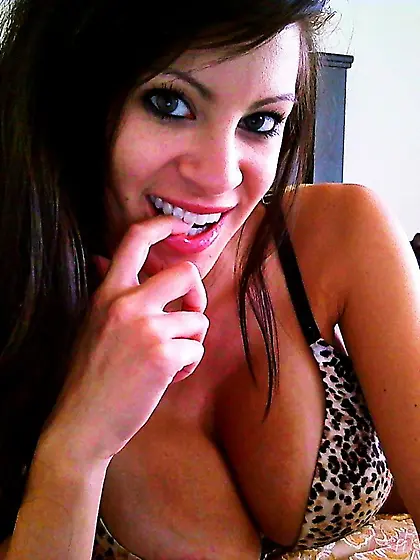 The hot brunette Talia Shepard approaches closely to cam letting