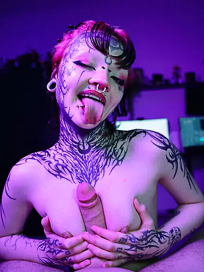 Thin Sexy Goth Emo Teen