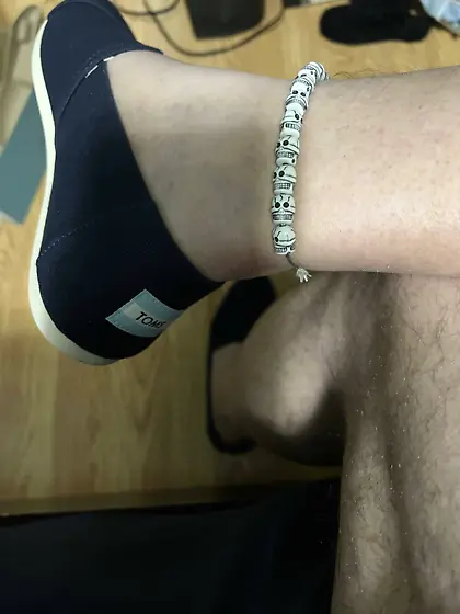 Guys wearing anklets