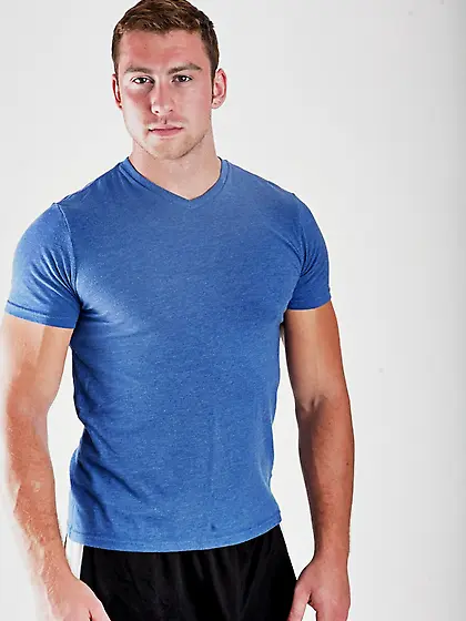 Athletic guy cozy slender