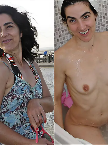 Dressed and undressed amateur milf