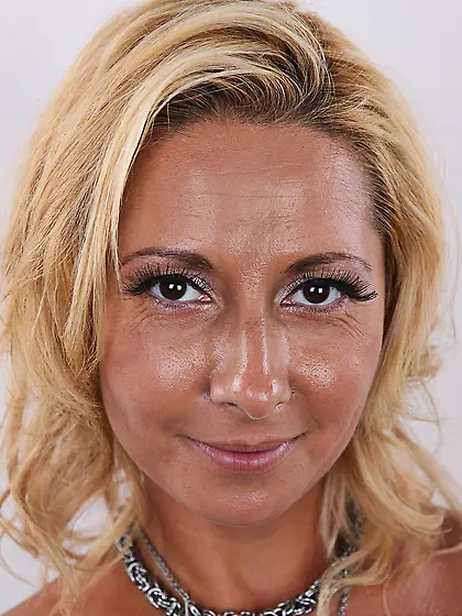 Slut in a green dress is so lecherous that she takes it off stri