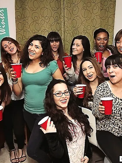 College harlots undies flashing