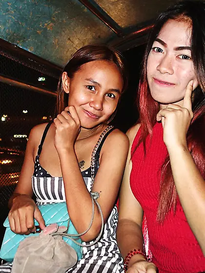 Thai babe with big expressive eyes shows off her tiny boobs and