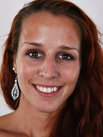 Young smiling red hair