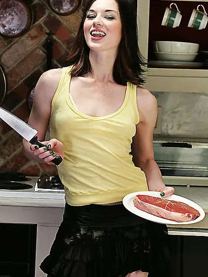 Stoya Doll takes her sexy black mini skirt off and gets screwed