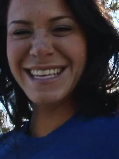 Hot brunette covered paints