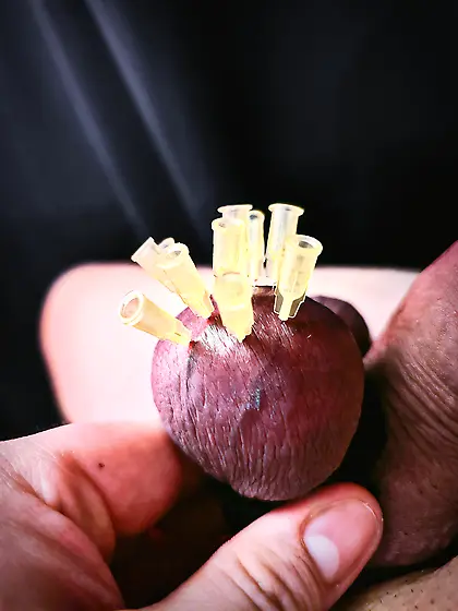 Testicle Needles Ball Torture CBT Session