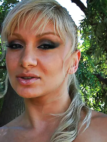 Perky blonde milf pantyhose