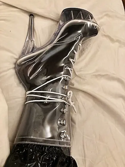 Black and transparent PVC