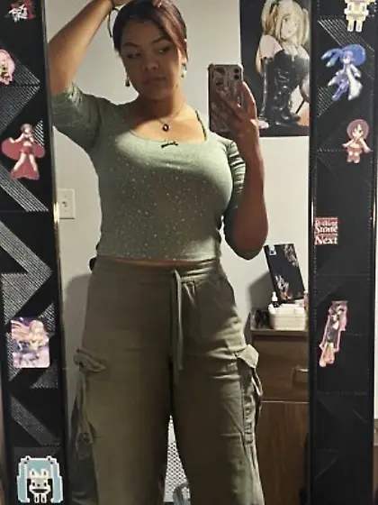 Nigger slut luz showing off teasing men to use her