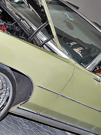 Big breasted brunette babe Kitty Bella strips outdoors and rides