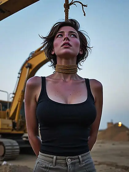 AI Construction Worker hanged