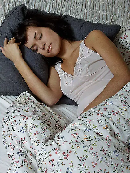 Sleeping brunette teen woken up for anal sex with dirty-minded s