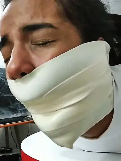 Insane Monster Gag and Tight Hogtie - Selfgags