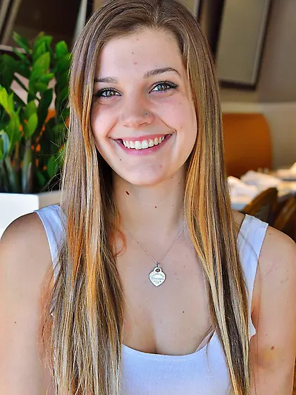 Aubrey Snow pulled up legs and spreading her yummy tight butt wi